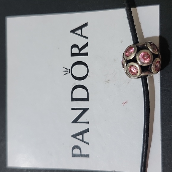 Pandora Sterling Silver Whimsical Lights Charm with Salmon Zirconia - 791153czs - Picture 4 of 4